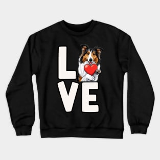 Shetland Sheepdog Love Crewneck Sweatshirt
